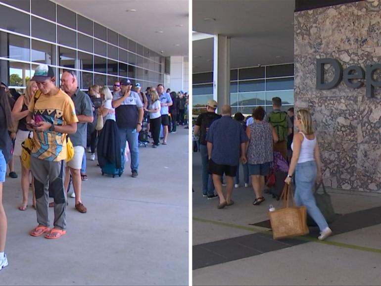 Thousands of people were evacuated from Cairns Airport on Monday following a security breach.