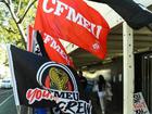 Tradies will walk off the job on Tuesday to protest the CFMEU being forced into administration. (Jono Searle/AAP PHOTOS)