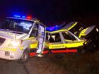 Two ambulances collided in the accident.