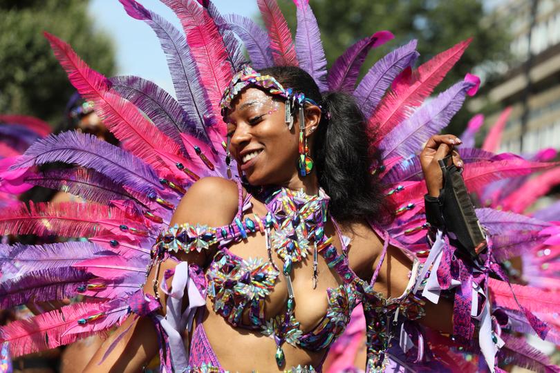 A dancer at the Notting Hill Carnival.