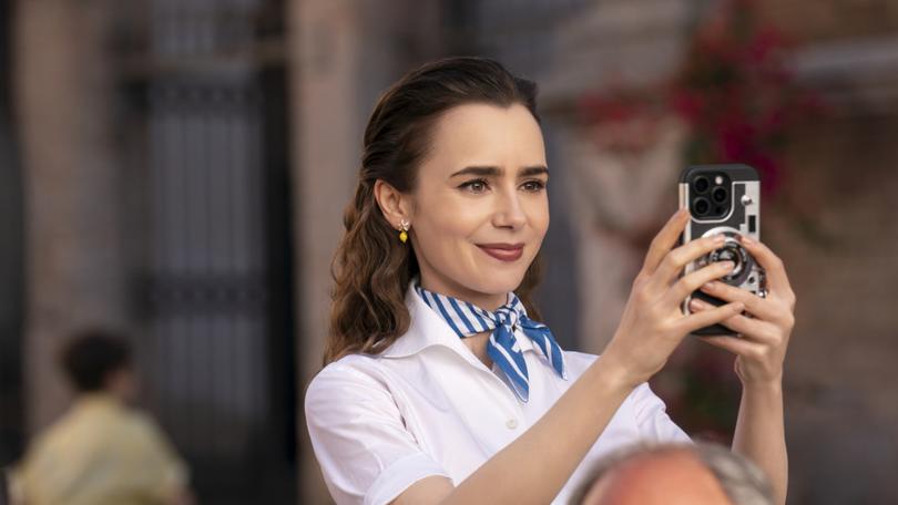 Lily Collins as Emily in Emily in Paris.