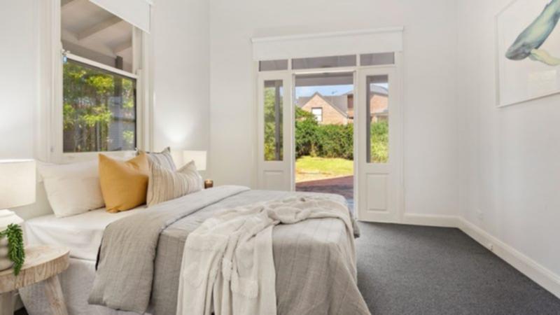 One of the home's four bedrooms (at 31 Ranclaud Street).