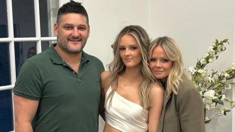 Brendan, Leni and Alex Fevola.
