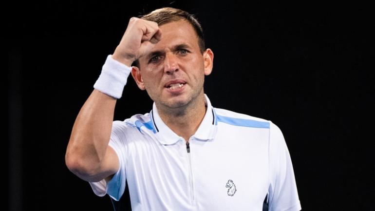 Marathon man Dan Evans has won the longest ever match played at the US Open. (James Gourley/AAP PHOTOS)