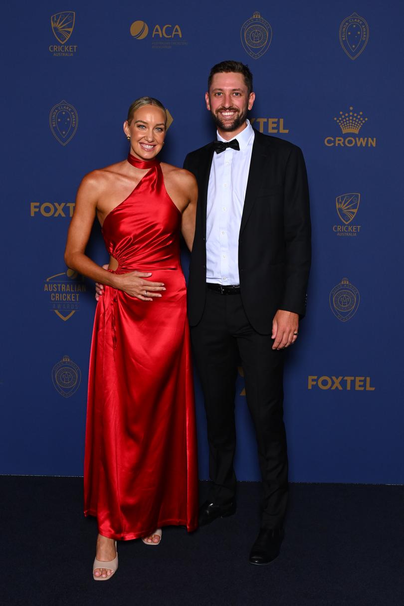 Short and Wilson unveiled the pregnancy at the Australian Cricket Awards in January.