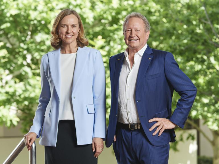 Fiona Hick and Andrew Forrest.