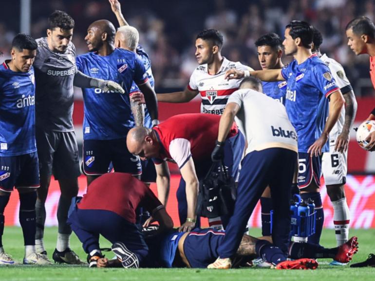 Teammates showed immediate concern for Juan Izquierdo.