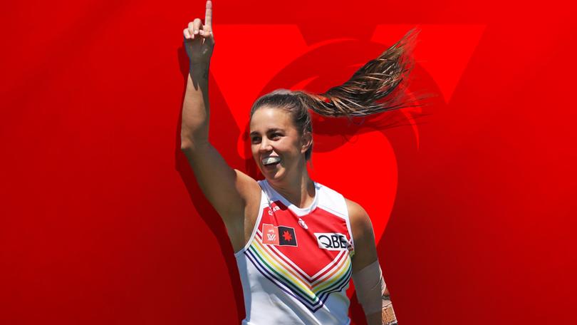 Sydneyu AFLW captain Sydney captain Chloe Molloy.