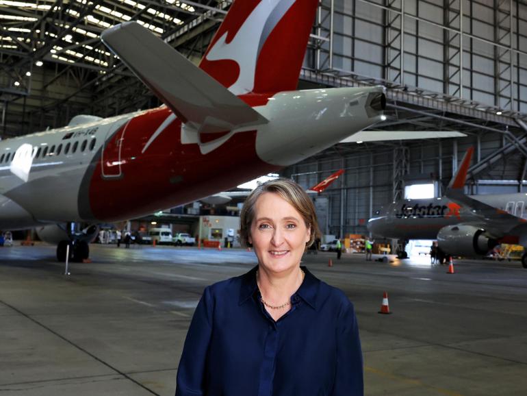 Qantas chief executive Vanessa Hudson has delivered her first full-year results for the airline. 