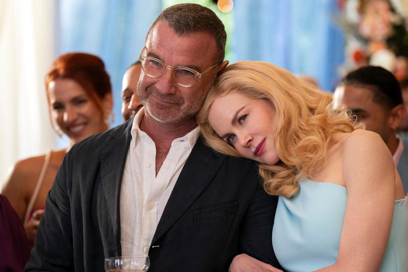 Liev Schreiber and Nicole Kidman in The Perfect Couple.