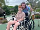 Spencer Farley, 12, with his mum Louise.