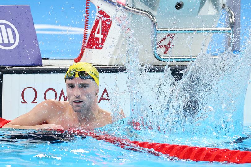 Gallagher after his gold medal swim.