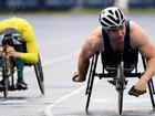 The super-talented Sam Rizzo (r) is all set to make his Paralympic Games debut in Paris. (Dan Himbrechts/AAP PHOTOS)