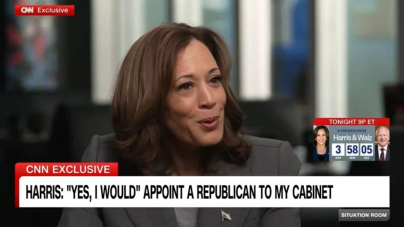 The first except of Kamala Harris's highly first interview with CNN has been released.