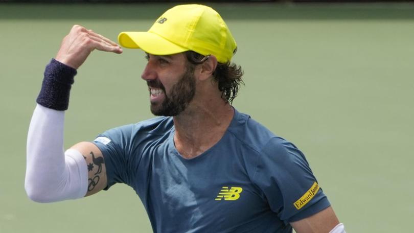 Jordan Thompson has joined fellow Australian Alexei Popyrin in the US Open fourth round. (AP PHOTO)