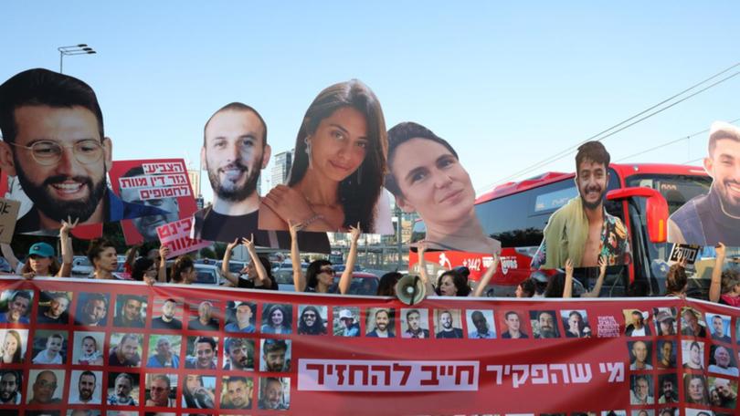 The recovery of six hostages' bodies killed before Israeli troops reached them has sparked anger. (EPA PHOTO)