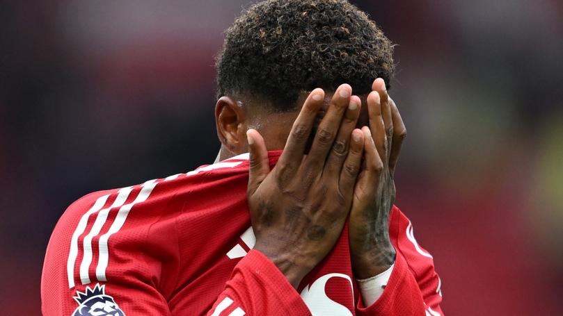 Marcus Rashford after Manchester United’s defeat to Liverpool.