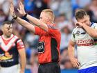 Canberra skipper Elliott Whitehead is facing a 3-4 game NRL ban for a hip-drop tackle. (Mark Evans/AAP PHOTOS)