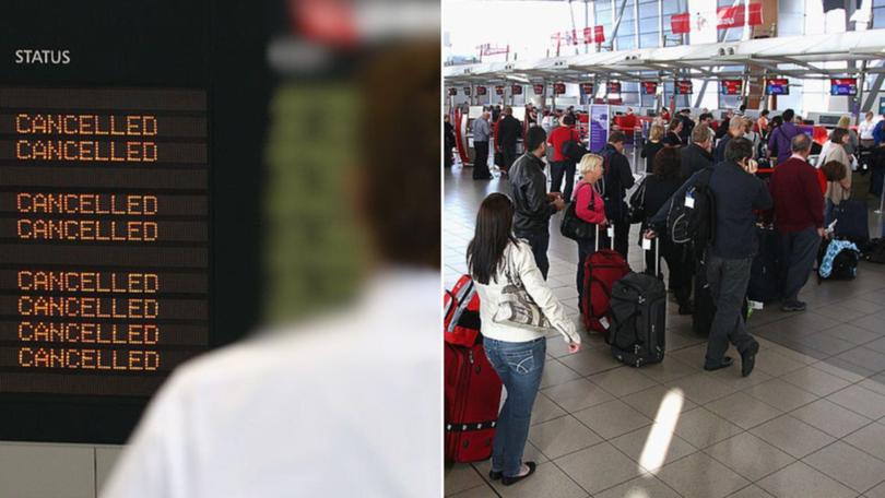 Over 60 flights have been cancelled from Sydney Airport as strong winds lash NSW.