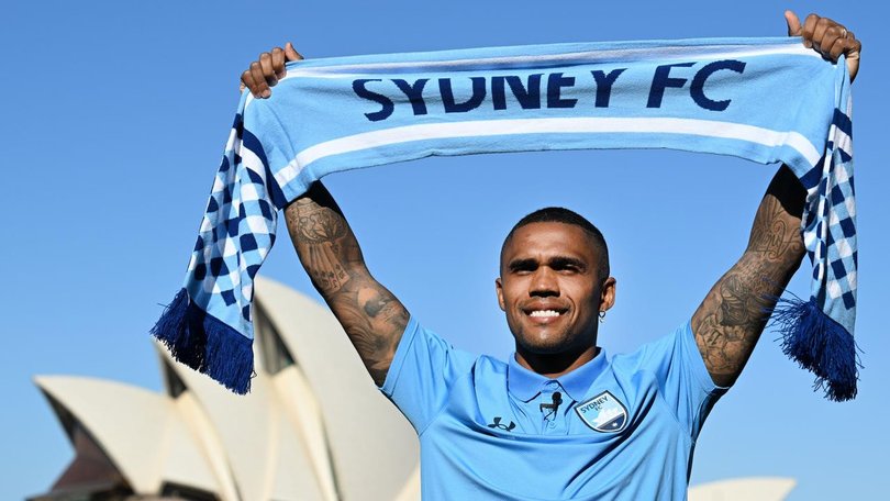 Brazilian Douglas Costa plans on lifting more silverware as the next Sydney FC golden boy. (Dean Lewins/AAP PHOTOS)