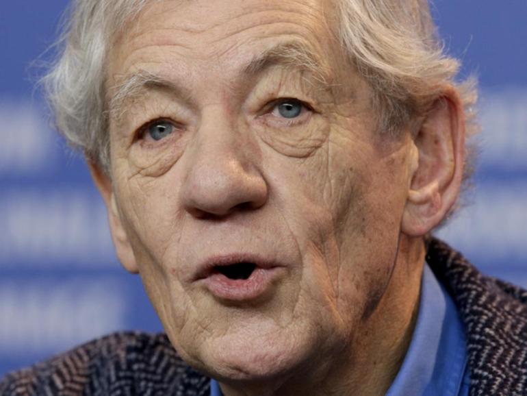 Ian McKellen is "absolutely physically recovered" from a stage fall, the actor says. (AP PHOTO)