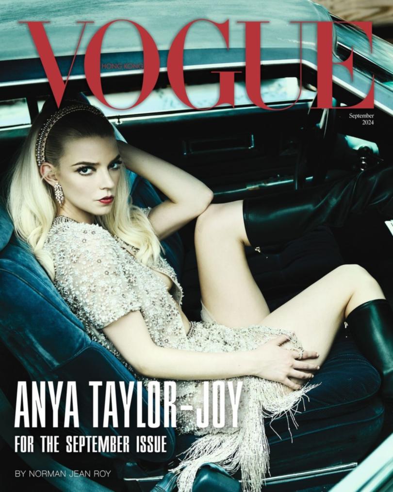 Anya Taylor-Joy graces the cover of Vogue Hong Kong. 