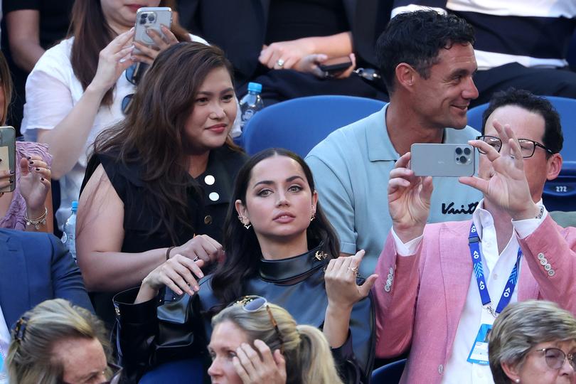 Ana de Armas at the Australian Open earlier this year. 