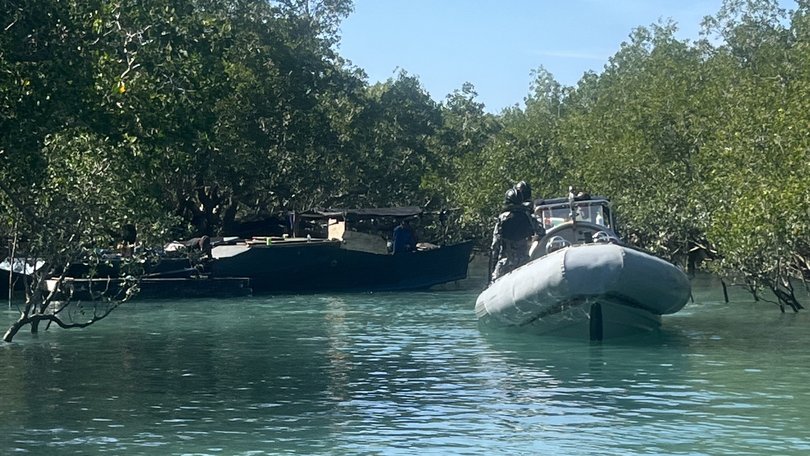 A navy mission to capture illegal fishing vessels was called off after a navy officer said conditions were too hot, it has been claimed. 