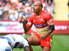 Felise Kaufusi has managed to get his charge downgraded and is available to play against Newcastle. (Jono Searle/AAP PHOTOS)