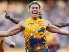 Harley Reid celebrates his epic goal in round 10.