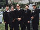 The cast of The Sopranos, from left, Tony Sirico, Steve Van Zandt, James Gandolfini, Imperioli and Vincent Pastore.