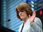 Reserve Bank of Australia (RBA) Governor Michele Bullock delivers a speech on the costs of high inflation, at the Anika Foundation luncheon in Sydney, Thursday, September 5, 2024. (AAP Image/Bianca De Marchi) NO ARCHIVING BIANCA DE MARCHI