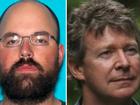 A police investigation investigation into depraved zoologist Adam Britton, right, resulted in the arrest of US man Former US Navy quartermaster Lucas Russell VanWoert on similar animal abuse charges.