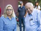 Former US vice president Dick Cheney and his daughter Liz are both voting for Kamala Harris. (AP PHOTO)