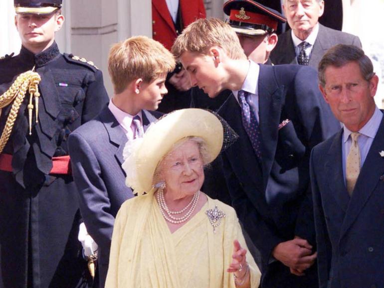 The Queen Mother reportedly started collecting a huge trust fund for Prince Harry when he was 10. (AP PHOTO)