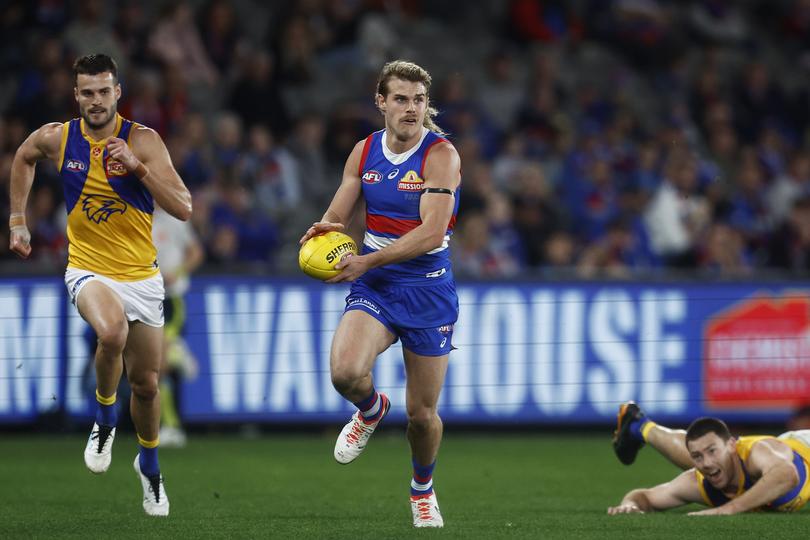 Smith in action during his most recent AFL game in 2023.