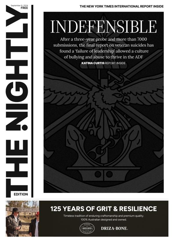 The front page of The Nightly for 09-09-2024