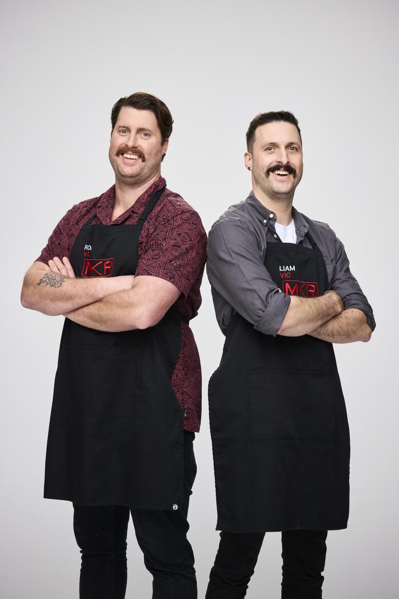 Rob and Liam from Victoria for the 2024 season of MKR My Kitchen Rules