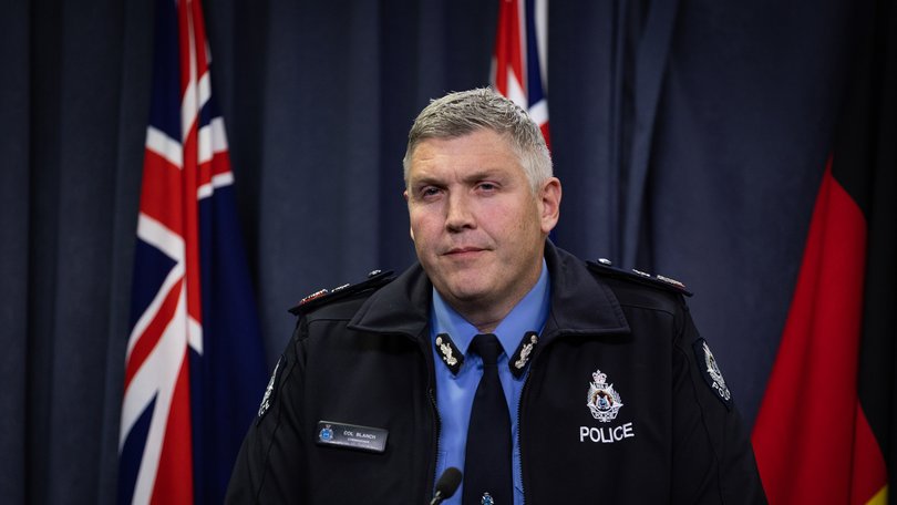 WA Police Commissioner Col Blanch has confirmed the officer who took his own life was stopped at Perth International Airport just before his death.