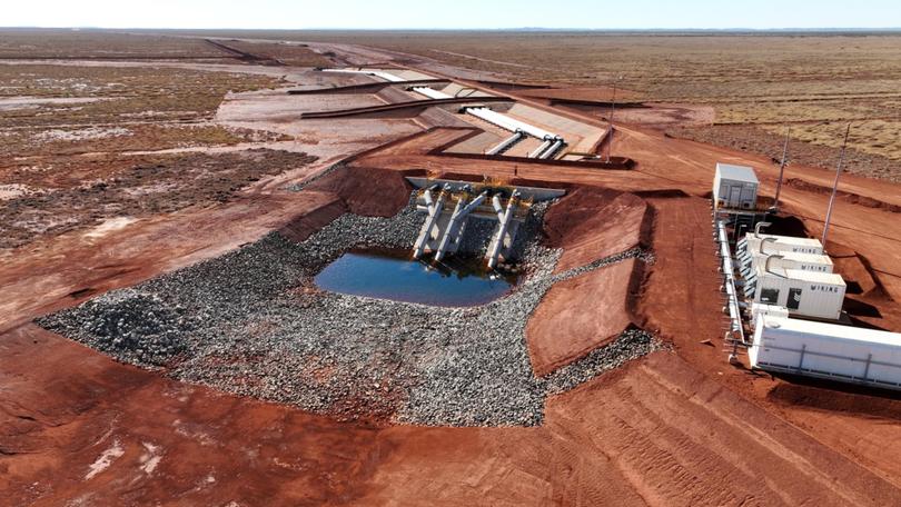 Evaporation ponds will now start to be filled at the Mardie salt and project