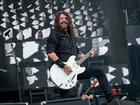 Dave Grohl of The Foo Fighters performs on stage at London Stadium.