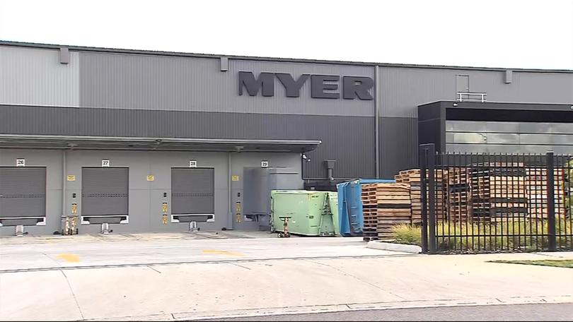 The accident occurred at a Myer distribution facility in Ravenhall.