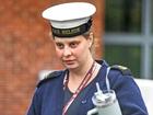 A Navy chef who pulled a male colleague’s head onto her chest during boozy New Year’s Eve celebrations has narrowly avoided jail.