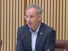 Greens economic spokesman Nick McKim at the Senate inquiry into supermarket prices.