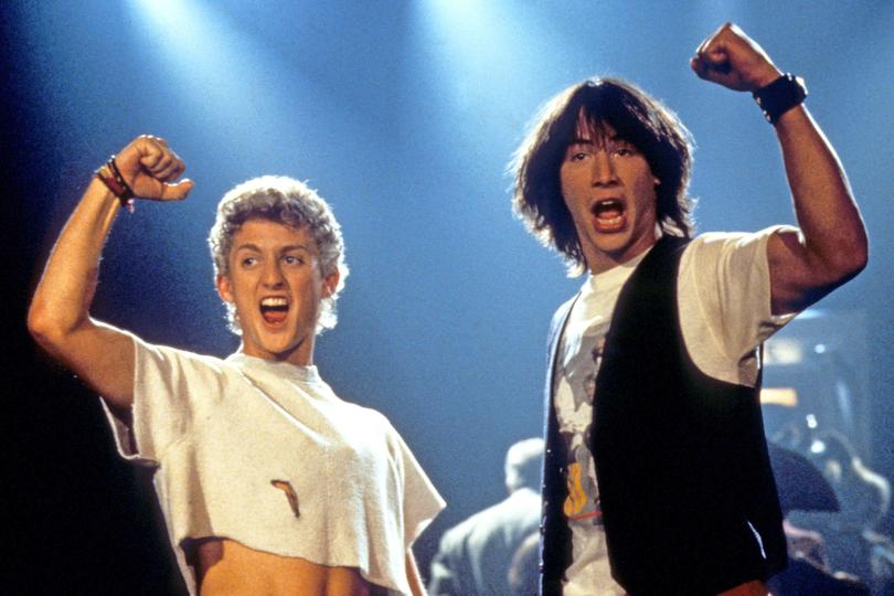 Alex Winter and Keanu Reeves in the 1989 movie that started it all, Bill 