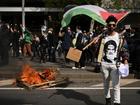 Anti-war protesters are vowing to defy police and rally again outside a Melbourne weapons expo.