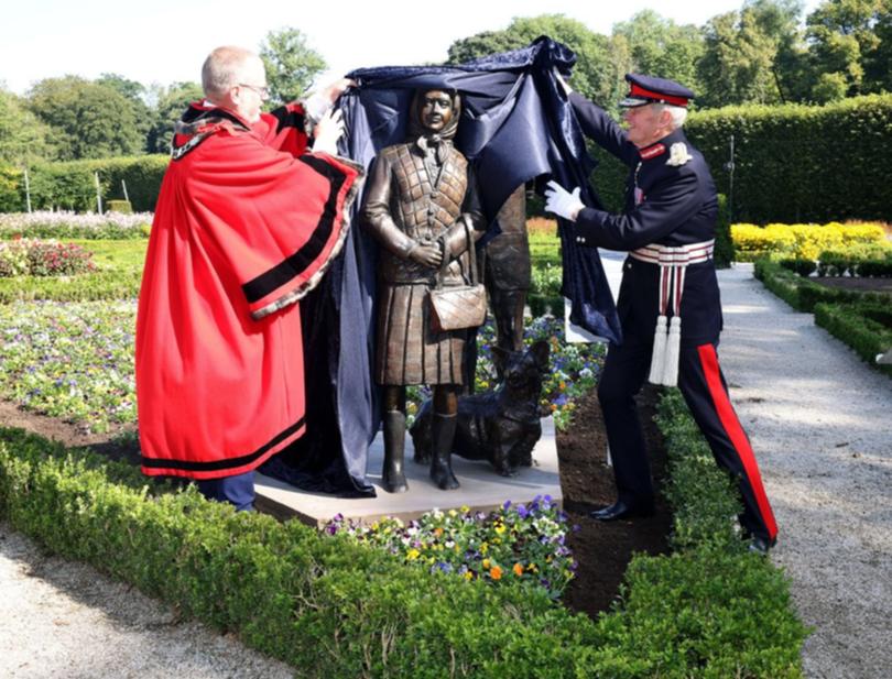 The statue installed in Antrim Castle Gardens has received mixed reviews.