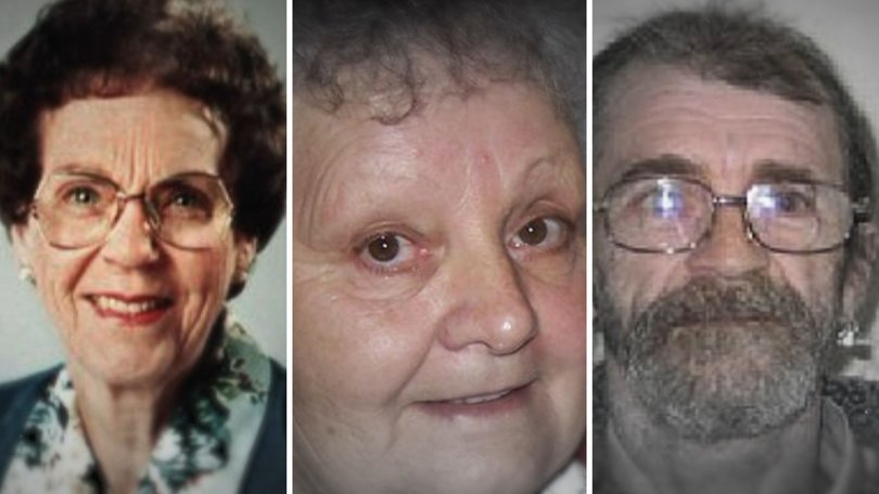 Phyllis Harrison, Beverley Hanley, and Stephen Newton were allegedly murdered.