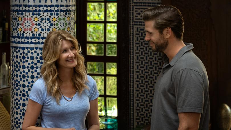 Laura Dern and Liam Hemsworth in Lonely Planet.