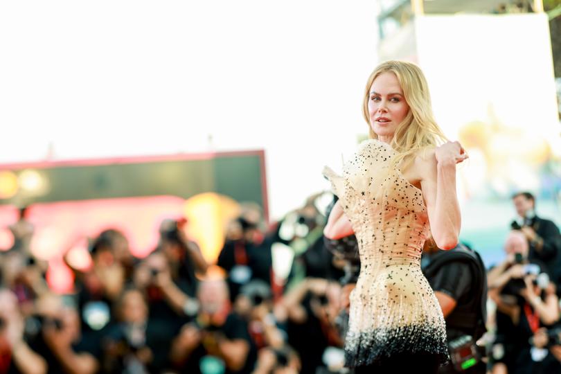 VENICE, ITALY - AUGUST 30:   Nicole Kidman attends a red carpet for "Babygirl" during the 81st Venice International Film Festival on August 30, 2024 in Venice, Italy. (Photo by Matt Winkelmeyer/Getty Images)